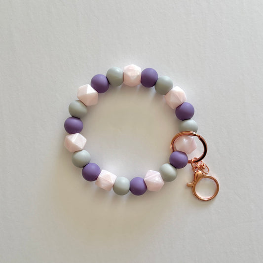Silicone Beaded Key Wristlet